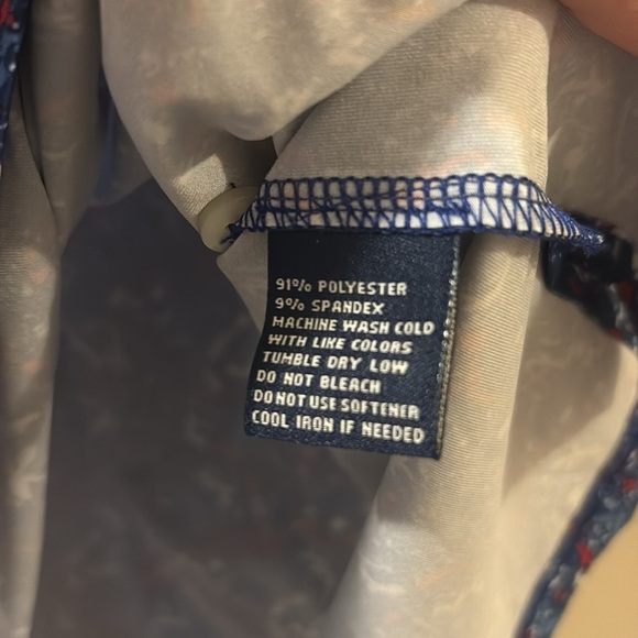 Donald Ross sportswear - Men's Blue Patterned polo golf Shirt- medium - Picture 4 of 6